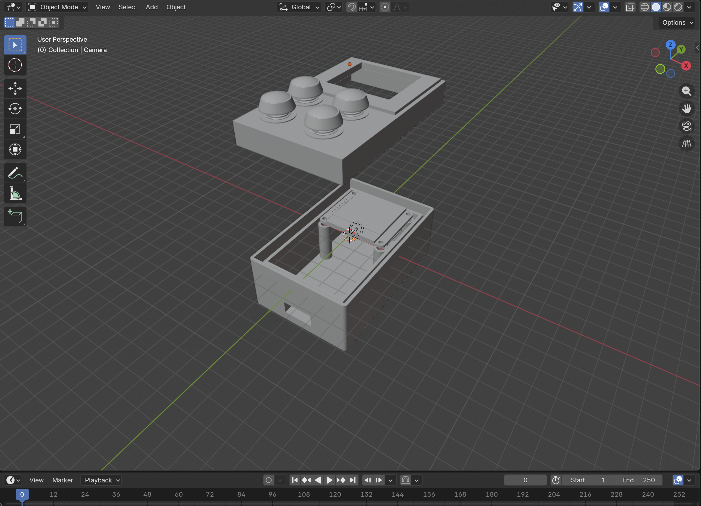 Blender Imported Design – Separated Parts